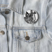 Stede Bonnet Pirate Portrait Ronde Button 5,7 Cm (In situ)