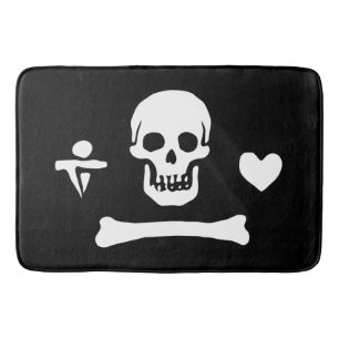 Stede Bonnet Piratenvlag Jolly Roger Badmat