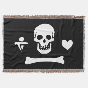 Stede Bonnet Piratenvlag Jolly Roger Deken
