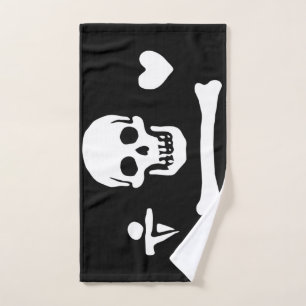 Stede Bonnet Piratenvlag Jolly Roger Handdoek