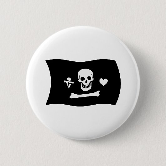 Stede Bonnet Vlag Knop Ronde Button 5,7 Cm (Voorkant)