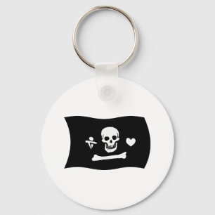 Stede Bonnet Vlag Sleutelhanger