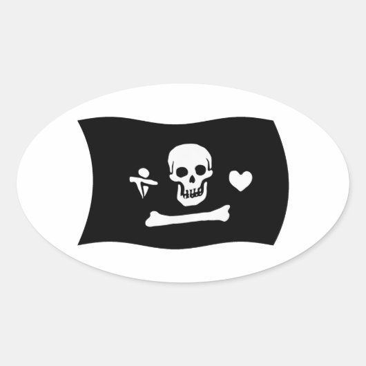 Stede Bonnet Vlag Sticker (Voorkant)