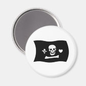 Stede Bonnet Vlagmagneet Magneet (Voorkant / Achterkant)