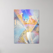 stedelijk Abstract stadsbeeld Canvas Afdruk (Voorkant)