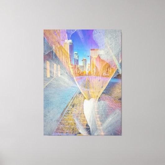 stedelijk Abstract stadsbeeld Canvas Afdruk (Voorkant)