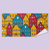 Stedelijk abstract: stadspatroon badhanddoek (Badhanddoek)