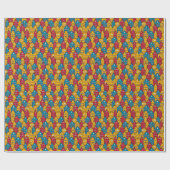 Stedelijk abstract: stadspatroon cadeaupapier (Vlak)