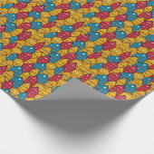 Stedelijk abstract:  stadspatroon cadeaupapier (Hoek)