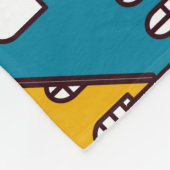 Stedelijk abstract: stadspatroon fleece deken (Hoek)