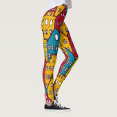 Stedelijk abstract: stadspatroon leggings (Rechts)