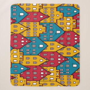 Stedelijk abstract: stadspatroon sherpa deken