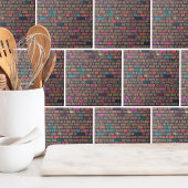 stedelijk baksteenpatroon tegeltje