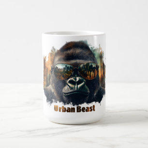 Stedelijk Beest Gorilla met Zonnebril Koffiemok
