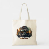 Stedelijk Beest Gorilla met Zonnebril Tote Bag (Achterkant)