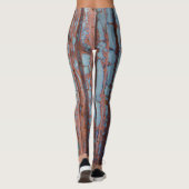 Stedelijk Blauw en Rood Leggings (Achterkant)