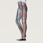 Stedelijk Blauw en Rood Leggings (Links)