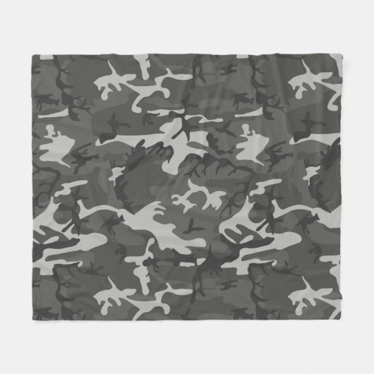 Stedelijk Camouflagepatroon Fleece Deken (Voorkant (Horizontaal))