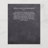 Stedelijk Chic Minimalistisch FOTO Bewaar de datum Flyer (Achterkant)