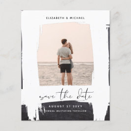 Stedelijk Chic Minimalistisch FOTO Bewaar de datum Flyer