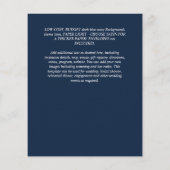 Stedelijk Chic Minimalistisch FOTO Save The Dates  Flyer (Achterkant)