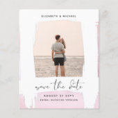 Stedelijk Chic Minimalistische FOTO Save The Dates (Voorkant)