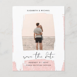 Stedelijk Chic Minimalistische FOTO Save The Dates Flyer