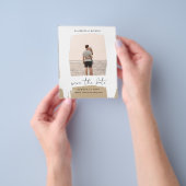 Stedelijk Chique Minimalistisch FOTO Save The Date Flyer (Hand)