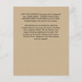 Stedelijk Chique Minimalistisch FOTO Save The Date Flyer (Achterkant)