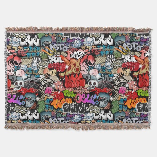 Stedelijk dynamisch straatkunst Graffiti-kunstpatr Deken (Voorkant)