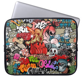 Stedelijk dynamisch straatkunst Graffiti-kunstpatr Laptop Sleeve