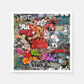 Stedelijk dynamisch straatkunst Graffiti-kunstpatr Servetten (Voorkant)