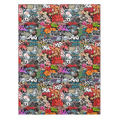 Stedelijk dynamisch straatkunst Graffiti-kunstpatr Tafelkleed (Voorkant)