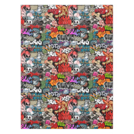 Stedelijk dynamisch straatkunst Graffiti-kunstpatr Tafelkleed