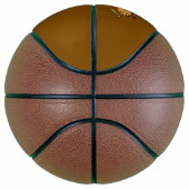 Stedelijk geel en oranje graffiti handschrift basketbal (Rechts)