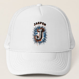 Stedelijk Graffiti Monogram "J" Aanpasbaar Trucker Pet