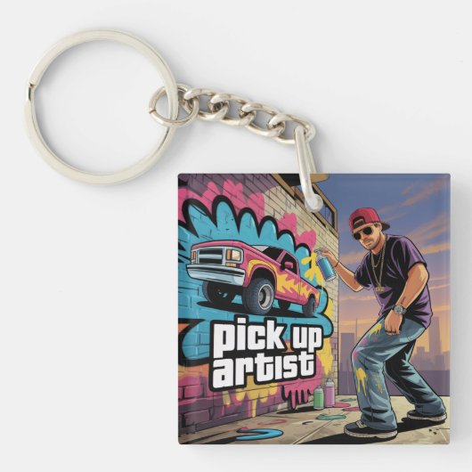Stedelijk Graffiti & Pickup Artiest Sleutelhanger (voorkant)