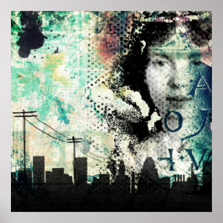 stedelijk graffiti-poster poster