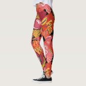 Stedelijk Graffiti Straatkunstpatroon Leggings (Links)