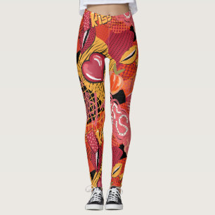 Stedelijk Graffiti Straatkunstpatroon Leggings