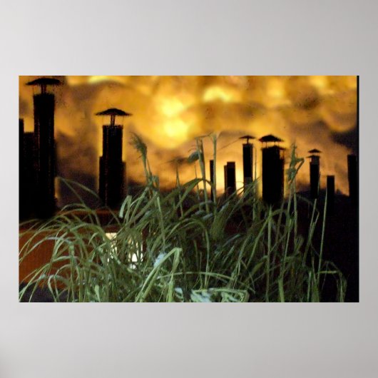 stedelijk gras poster (Voorkant)