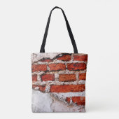 Stedelijk ijzerwerk, geverfde muur, bakstenen muur tote bag (Achterkant)