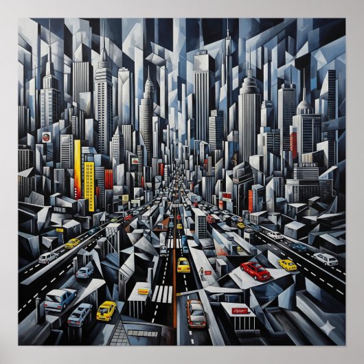 stedelijk kubisme poster (Voorkant)