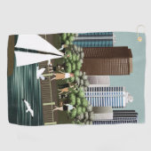 Stedelijk landschap golfhanddoek (Horizontaal)