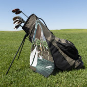 Stedelijk landschap golfhanddoek (Groen)