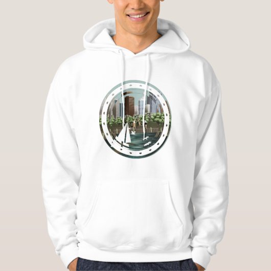 Stedelijk landschap hoodie (Voorkant)