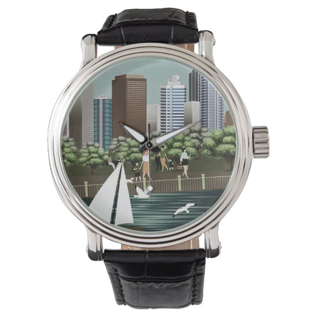 Stedelijk landschap horloge (Voorkant)