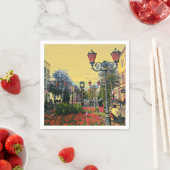 Stedelijk landschap — kleurrijk papier — Napkin Servetten (Insitu)