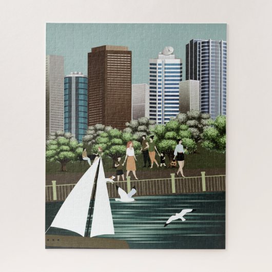 Stedelijk landschap legpuzzel (Verticaal)