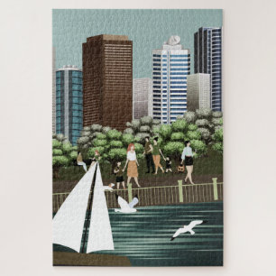 Stedelijk landschap legpuzzel